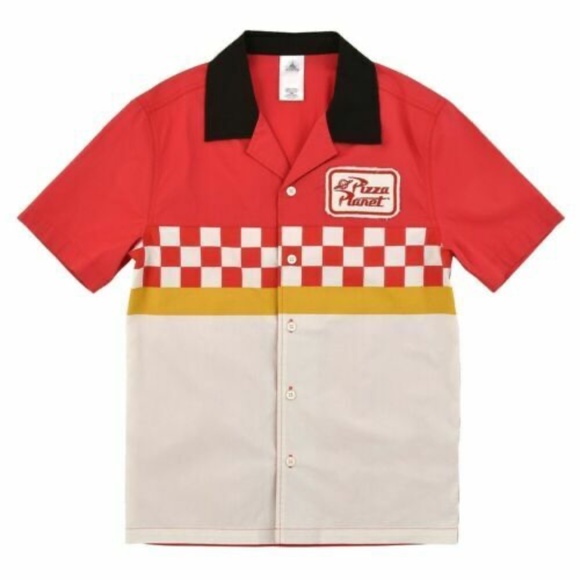 Disney Other - Disney Toy Story Pizza Planet Best In The Galaxy Camp Bowling Shirt - NEW